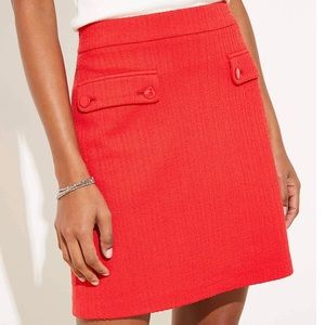 LOFT Textured Pocked Shift Skirt